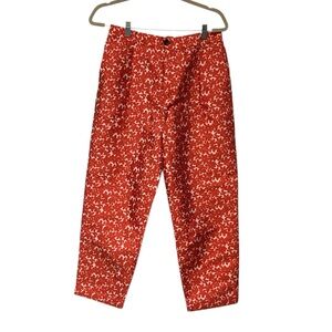 Floral Tapered Cropped Pants